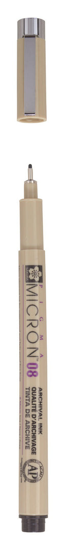 Feutre Pigma Micron 0,50 mm pointe calibre 08