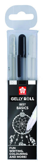 Pochettes de 3 Stylo gelly roll basic Sakura