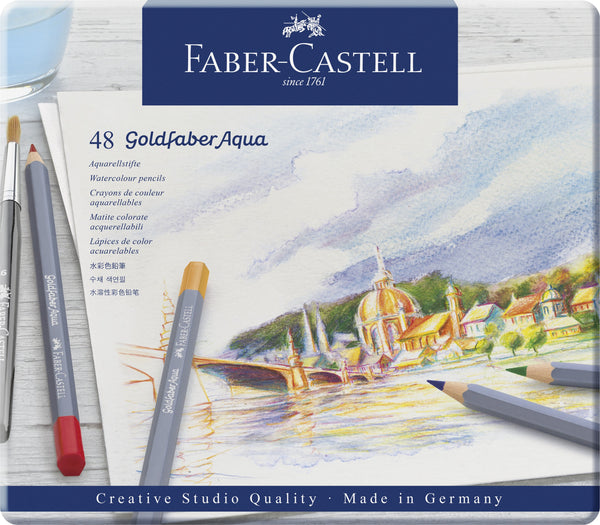 RayArt  Crayon de couleur Goldfaber, coffret cadeau, 23 pièces Fab