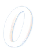 Chiffres papier maché épaisseur 1,5 cm, hauteur 12 cm