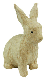Papier maché déco Lapin assis 7,5 x 4,5 x 10,5 cm