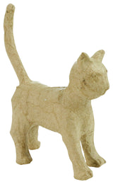 Papier maché déco Chaton 11 x 6 x 13 cm