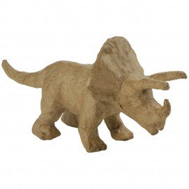 Papier maché déco Triceratops 19 x 6 x 9 cm