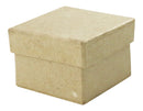 Papier maché déco Mini Boîte carrée 4,5 x 4,5 x 3 cm
