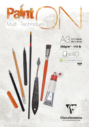 Bloc Paint on encollé blanc 40 feuilles