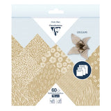Papiers origami Kraft Floral 60f 70g
