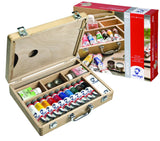 Coffret de 10 tubes de 40ml de peinture acrylique fine Van Gogh + accessoires