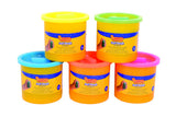 Pack de 5 pots pâte à modeler fluo Blandiver 110gr