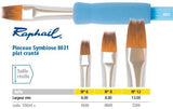 Pinceau Symbiose 8031 plat cranté