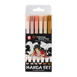Set Manga de 6 feutres Coloring Brush Pen KOI
