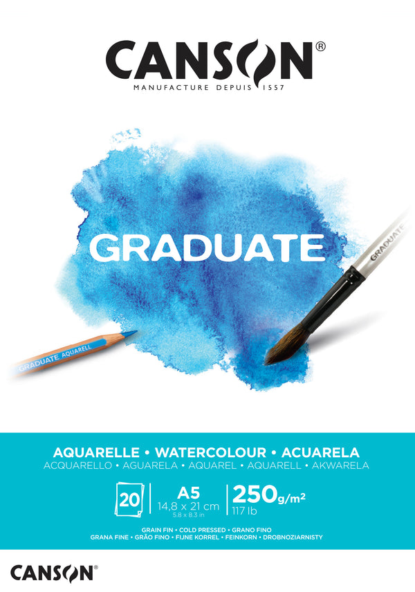 Bloc Aquarelle Graduate - 20 Feuilles 250g/m²