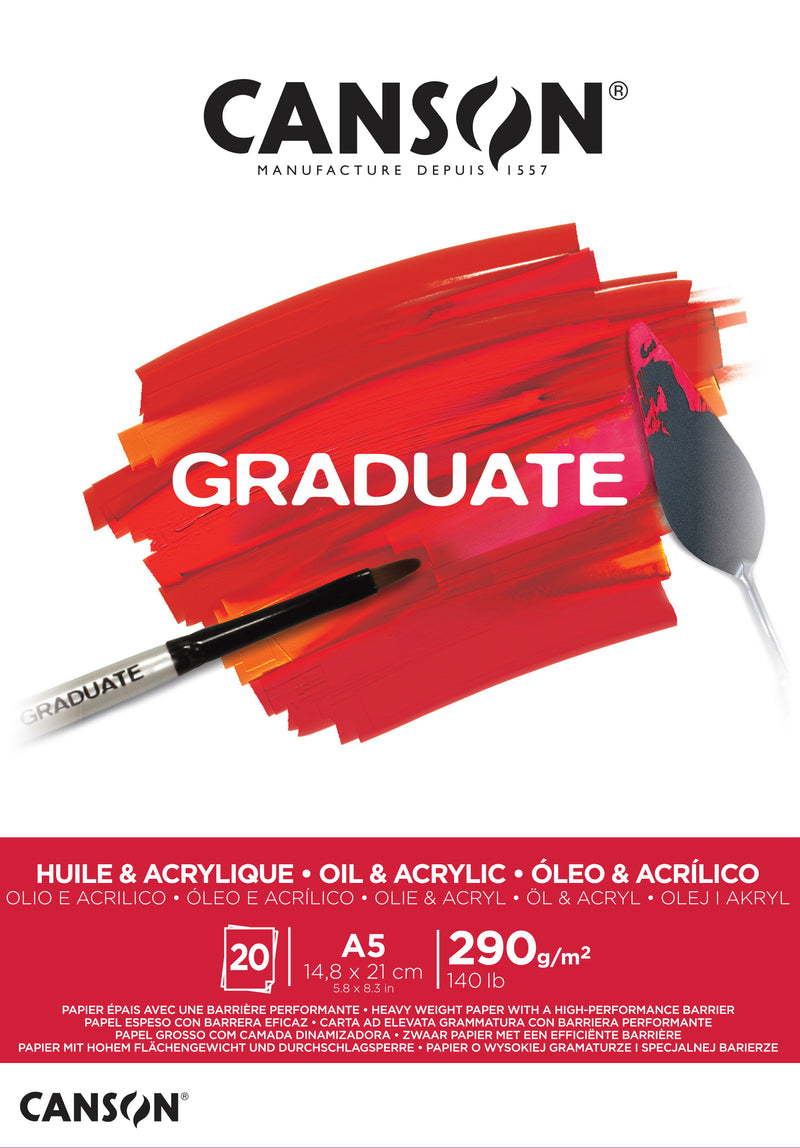 Bloc Huile et Acrylique Graduate - 20 Feuilles