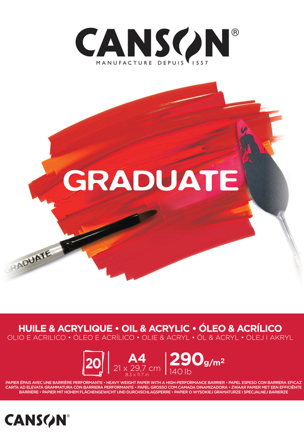 Bloc Huile et Acrylique Graduate - 20 Feuilles