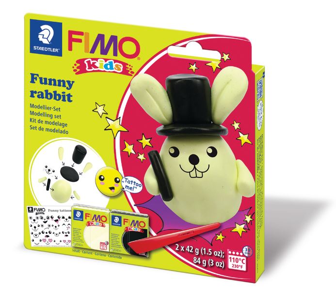 Kit Fimo Kids thème Lapin funny