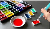 Peinture d'aquarelle GANSAI - Godet - 100 couleurs