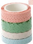 Rubans Washi Tape motifs pastel