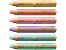 Crayons de couleurs woody 3 in 1 mine extra-large couleurs pastel à l'unité