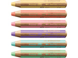 Crayons de couleurs woody 3 in 1 mine extra-large couleurs pastel à l'unité