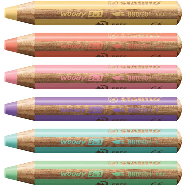 Crayons pour ardoise Prime Super Jumbo 6 couleurs : 3 en 1
