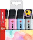 Pochette de 4 surligneurs STABILO BOSS ORIGINAL Pastel