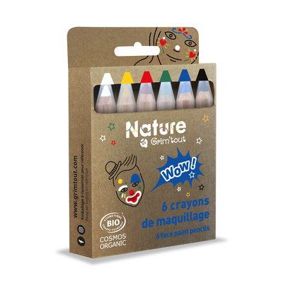Set de 6 crayons de maquillage nature - Wow!